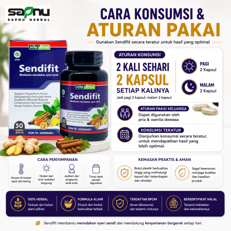 SendiFit Kapsul Solusi Masalah Tulang & Persendian foto 5